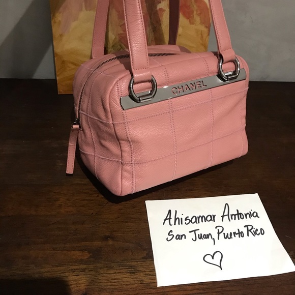 SOLD Chanel Chocolate Bar pink Caviar leather - Picture 4 of 16